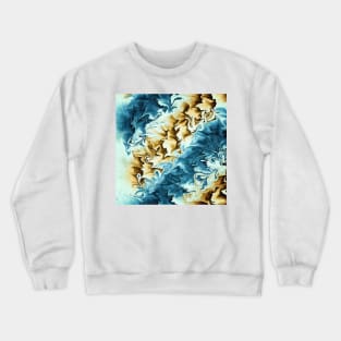 Abstract - Waves On The Beach Crewneck Sweatshirt